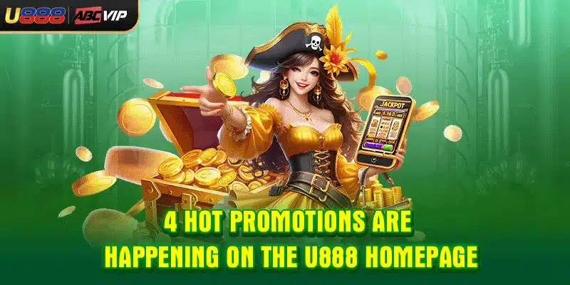 4 hot promotions are happening on the U888 homepage