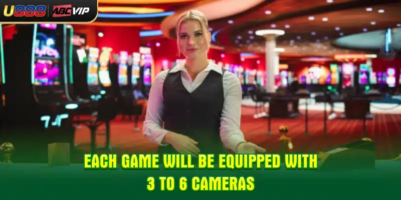 Each game will be equipped with 3 to 6 cameras