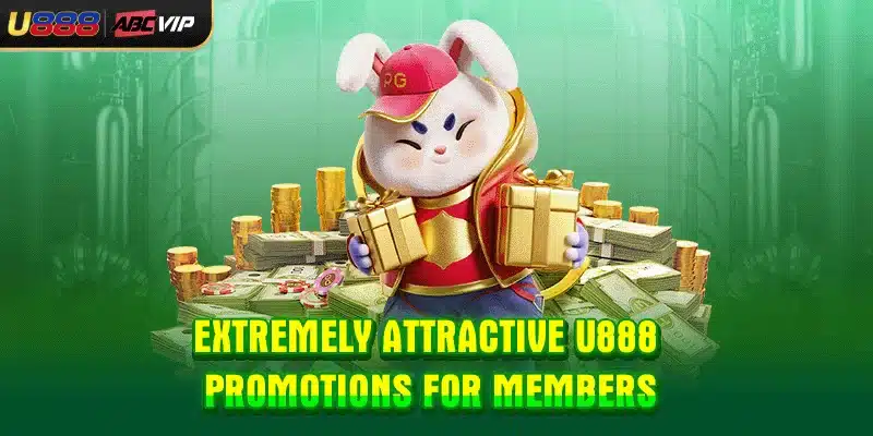 Extremely attractive U888 promotions for members