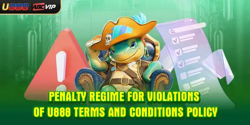 Penalty regime for violations of U888 terms and conditions policy