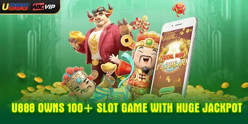 U888 owns 100+ slot game with huge jackpot
