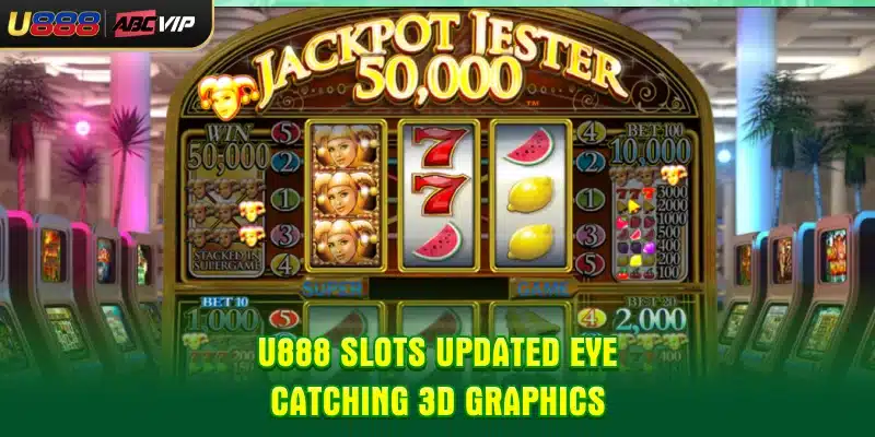 U888 Slots updated eye-catching 3D graphics