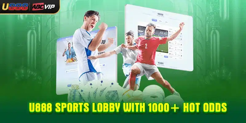 U888 sports lobby with 1000+ hot odds