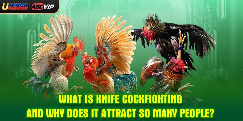What is knife cockfighting and why does it attract so many people?